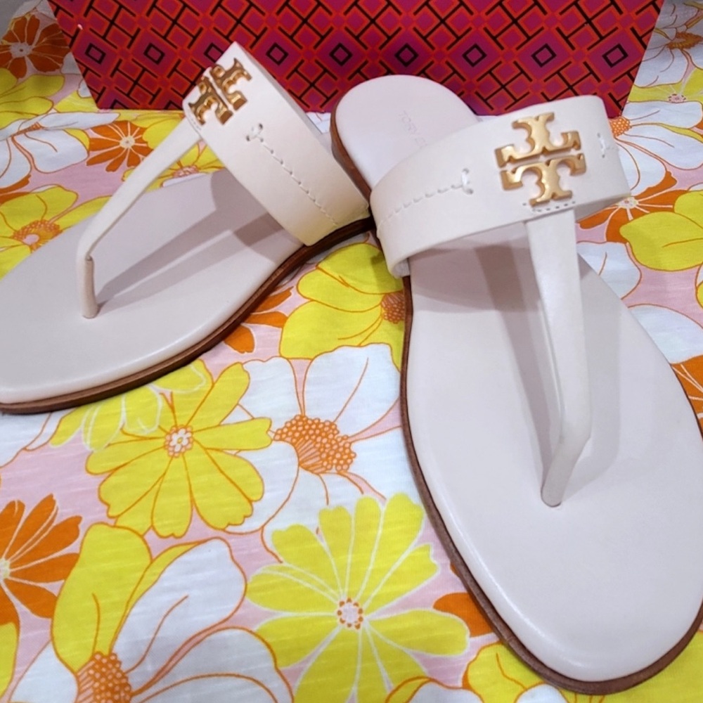 Tory Burch White Sandals